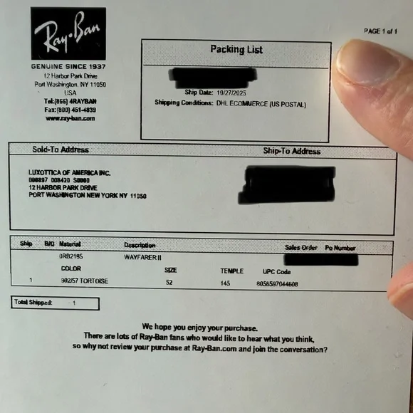 Rayban Polarized Wayfarer II Tortoise Brown - Picture 11 of 11